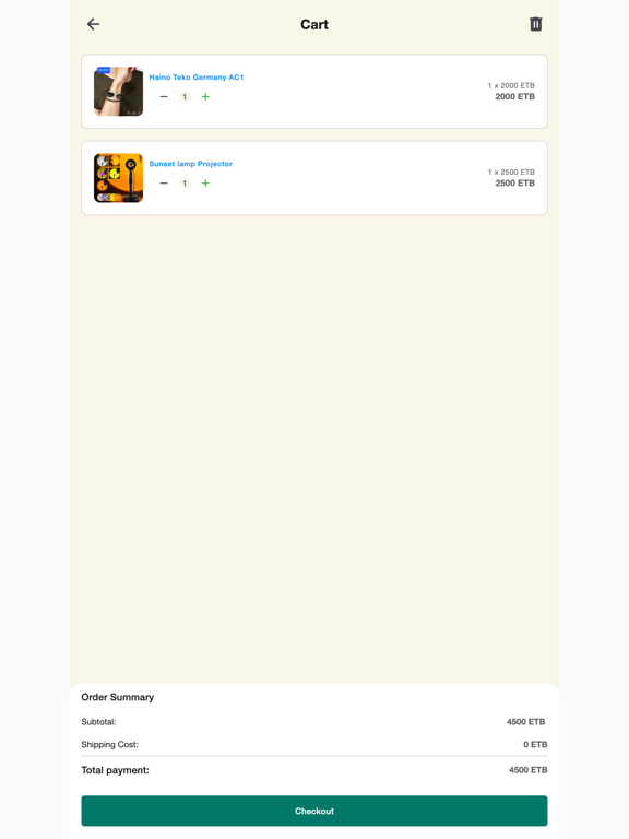 Kuta Shopping iPad screenshot 1 - Shopping app