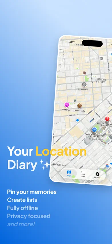 Map Diary - Location Journal screenshot 1