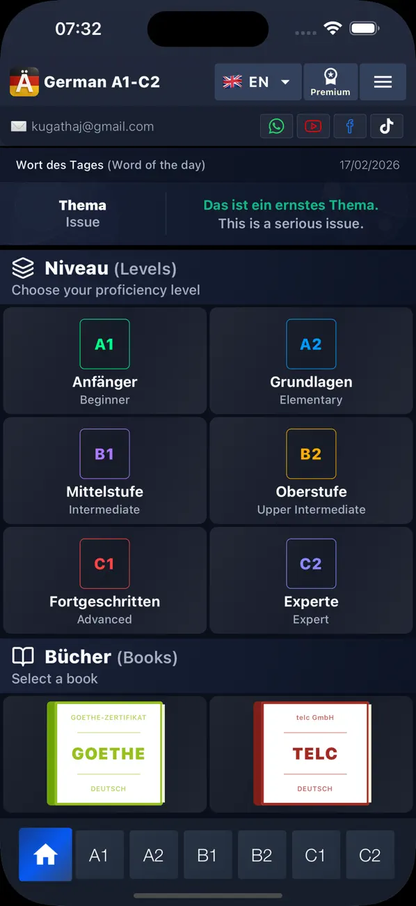 #2. German A1-C2 (iOS) By: Kugathaj Kangeswaran