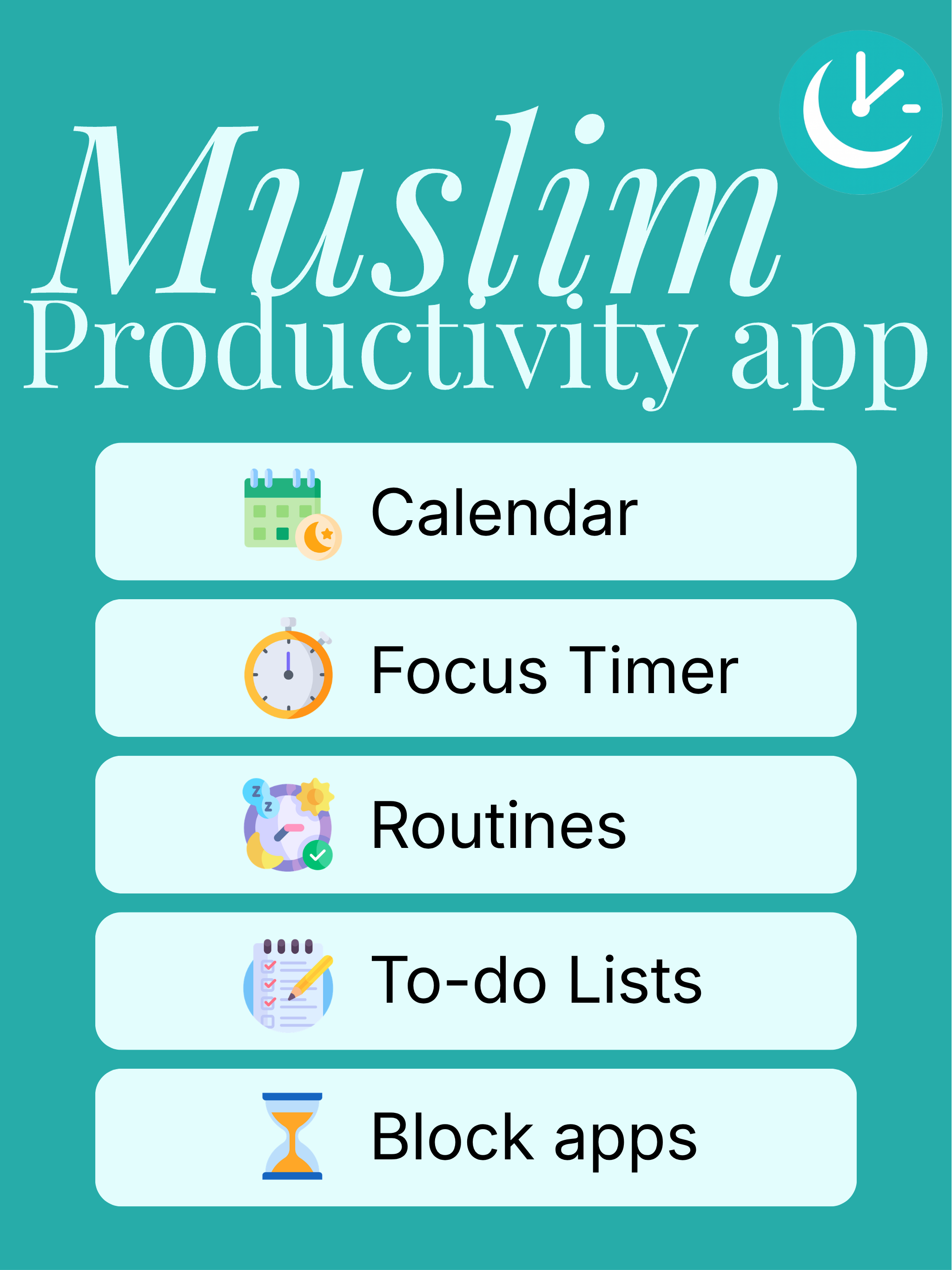 MyWaqt Muslim Productivity
