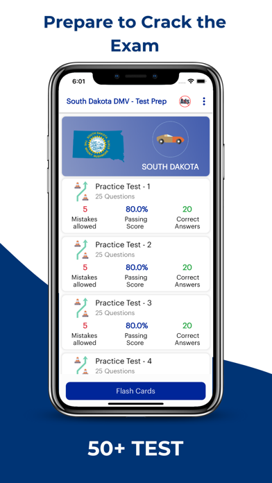 South Dakota DMV Permit Test Screenshot