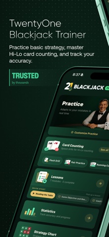 Blackjack Trainer: TwentyOne Screenshot 1 of 8
