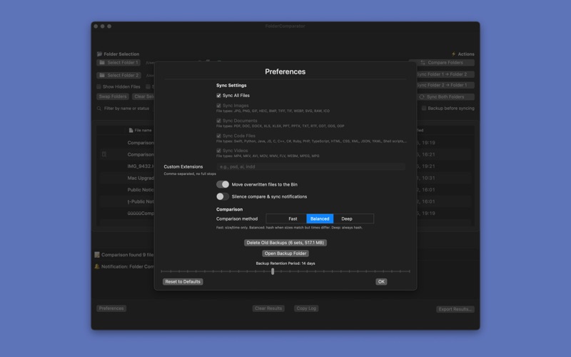 FolderComparator screenshot 5