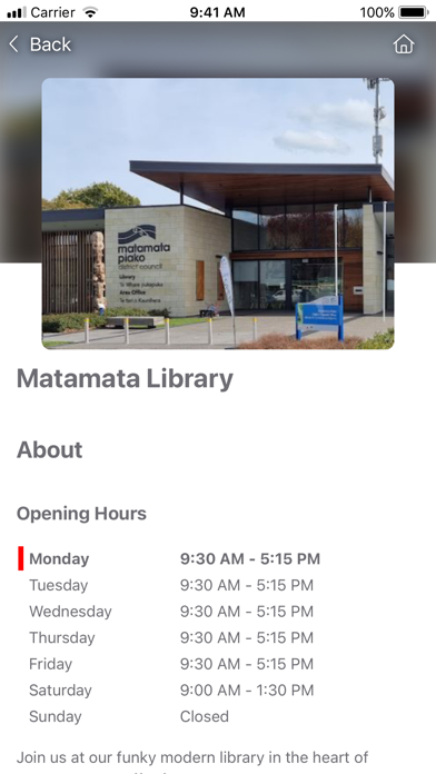 Matamata Piako Libraries Screenshot