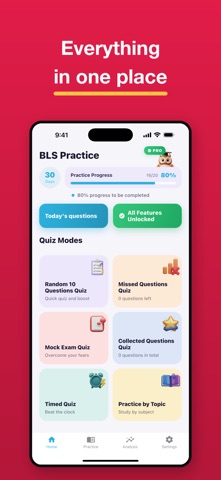 BLS Practice Test Exam iPhone screenshot