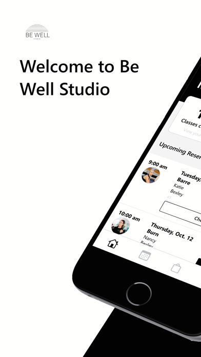 Be Well Studio new iPhone screenshot 1 - Health & Fitness app