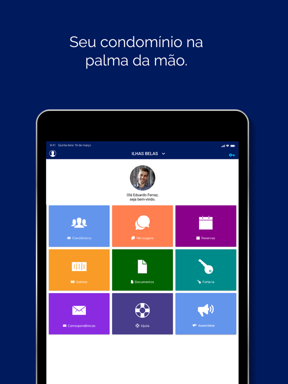 Adaplan Condomínios iPad screenshot 1 - Social Networking app
