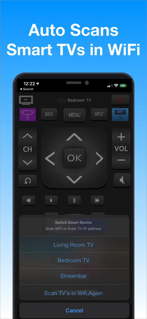 Screenshot #1 pour TV Remote Universal -iUniSmart