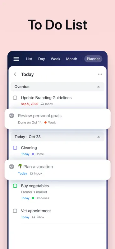 Calendars・Daily Planner, To do screenshot 5 of 10