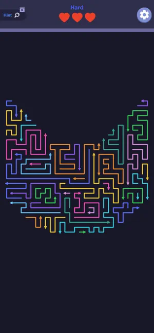 Path Flow - Maze Puzzle iPhone screenshot 2