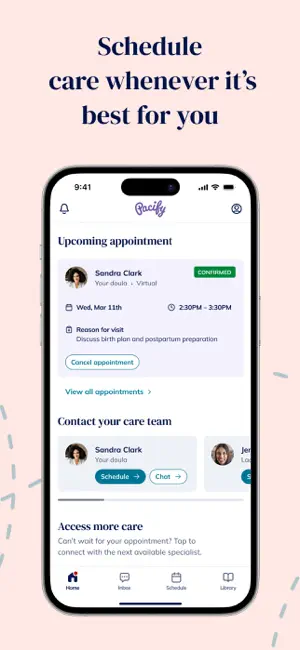 Pacify: Doula & Lactation Care screenshot 4