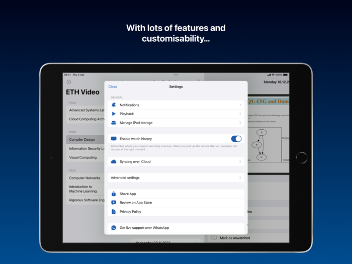 ETH Video - Watch lectures