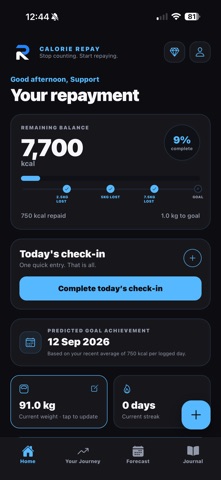 Calorie Repay Screenshot 1 of 10