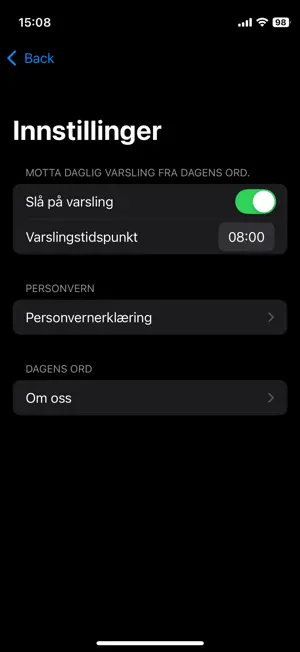 Dagens Ord screenshot 2