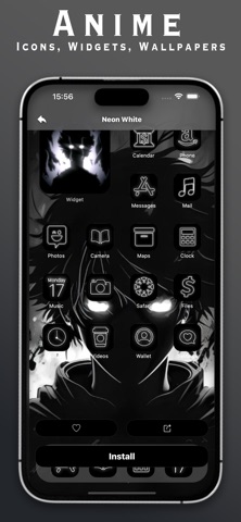 Anime Theme: Icons, Widgets Screenshot 2 of 5