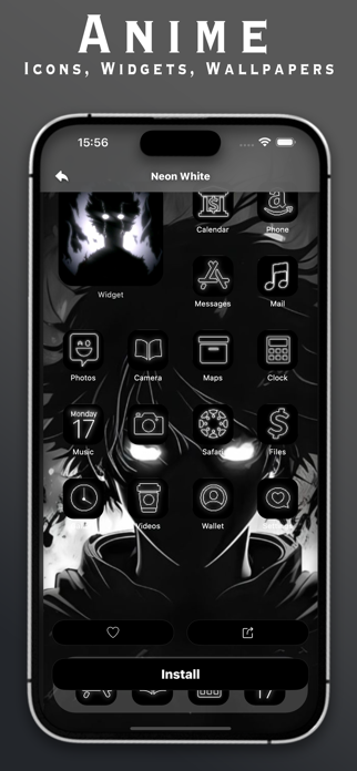 Anime Theme: Icons, Widgets Screenshot 2 of 5