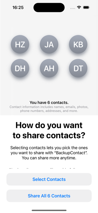 Backup Contact Plus Screenshot 2 of 9