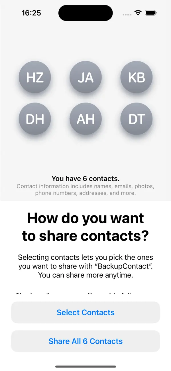 #2. Backup Contact Plus (iOS) От: Aivana LLC
