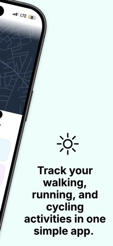 Walking Running Cycling Goal iPhone screenshot