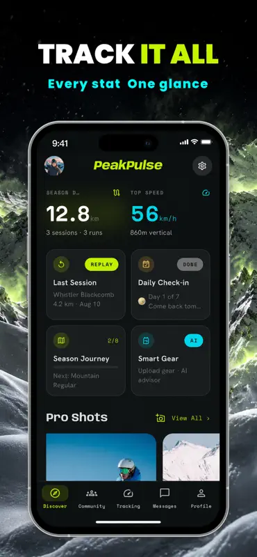 Berk: Ski Tracker & Community screenshot 6 of 7