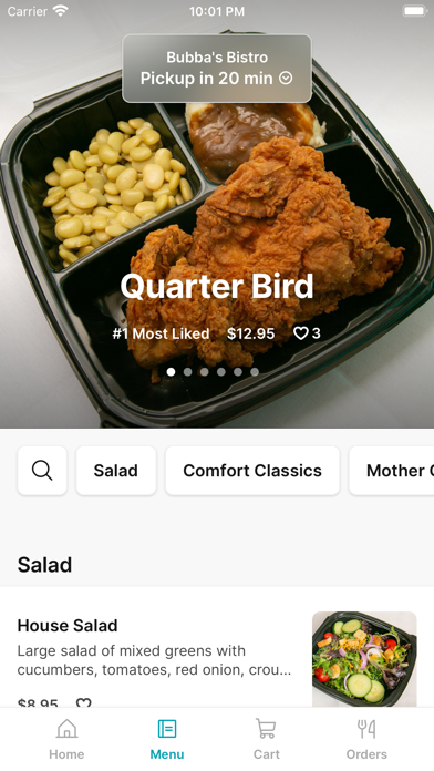 Bubba's Bistro iPhone screenshot 2 - Food & Drink app