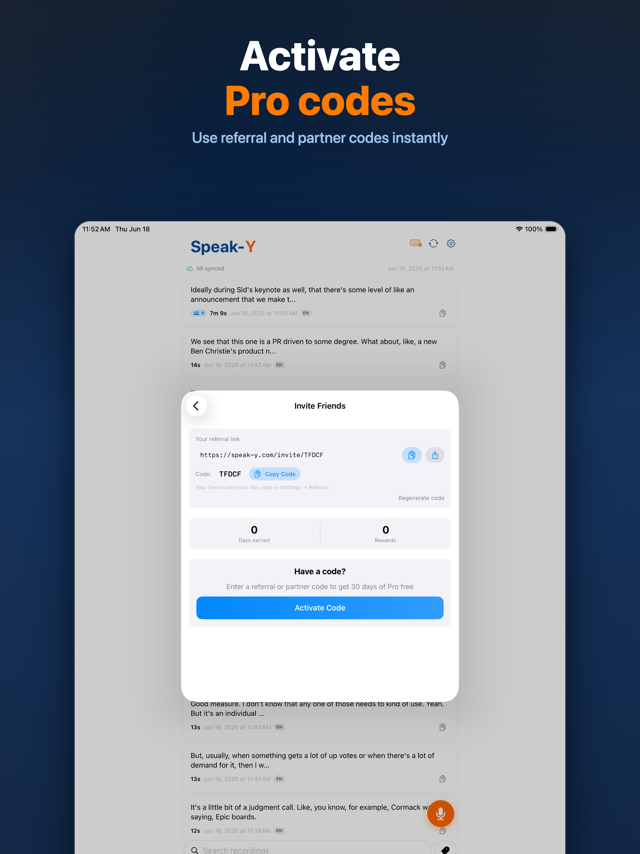 Speak-Y Voice Notes & Meetings screenshot 18