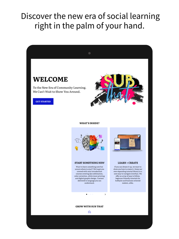 SUB THAT US iPad screenshot 1 - Education app
