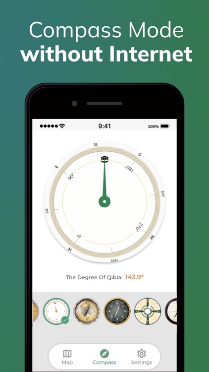 Qibla Finder 100% اتجاه القبلة