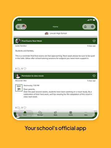 StudentSquare App iPad screenshot 4