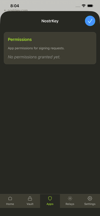NostrKey Web Extension Screenshot 4 of 8