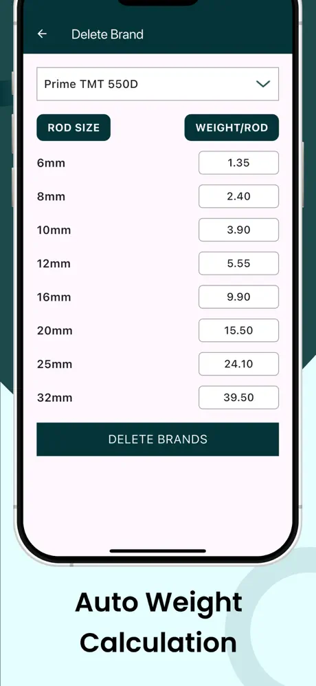 TMT Rebar Steel calculator screenshot 4
