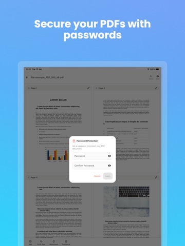 myPDF - Scan, Fill, Sign & OCR iPad screenshot