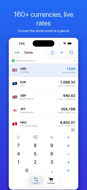 Currio: Currency Converter screenshot 1