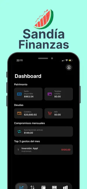 Sandía Finanzas screenshot 1
