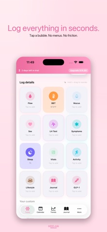 Hoo-Ha: Period & Cycle Tracker Screenshot 7 of 9