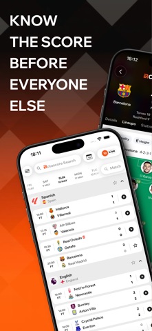 Rotascore: Live Soccer Scores iPhone screenshot 1