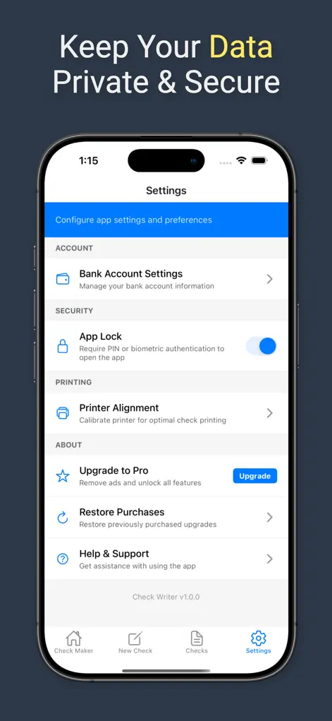 CheckMaker: Check Writer App - Finance App | MWM