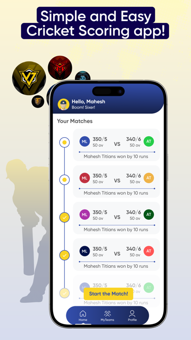 Cric11 : Cricket Scoring App Screenshot