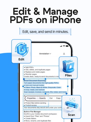 PDF Editor & Scanner: DocKit iPad screenshot