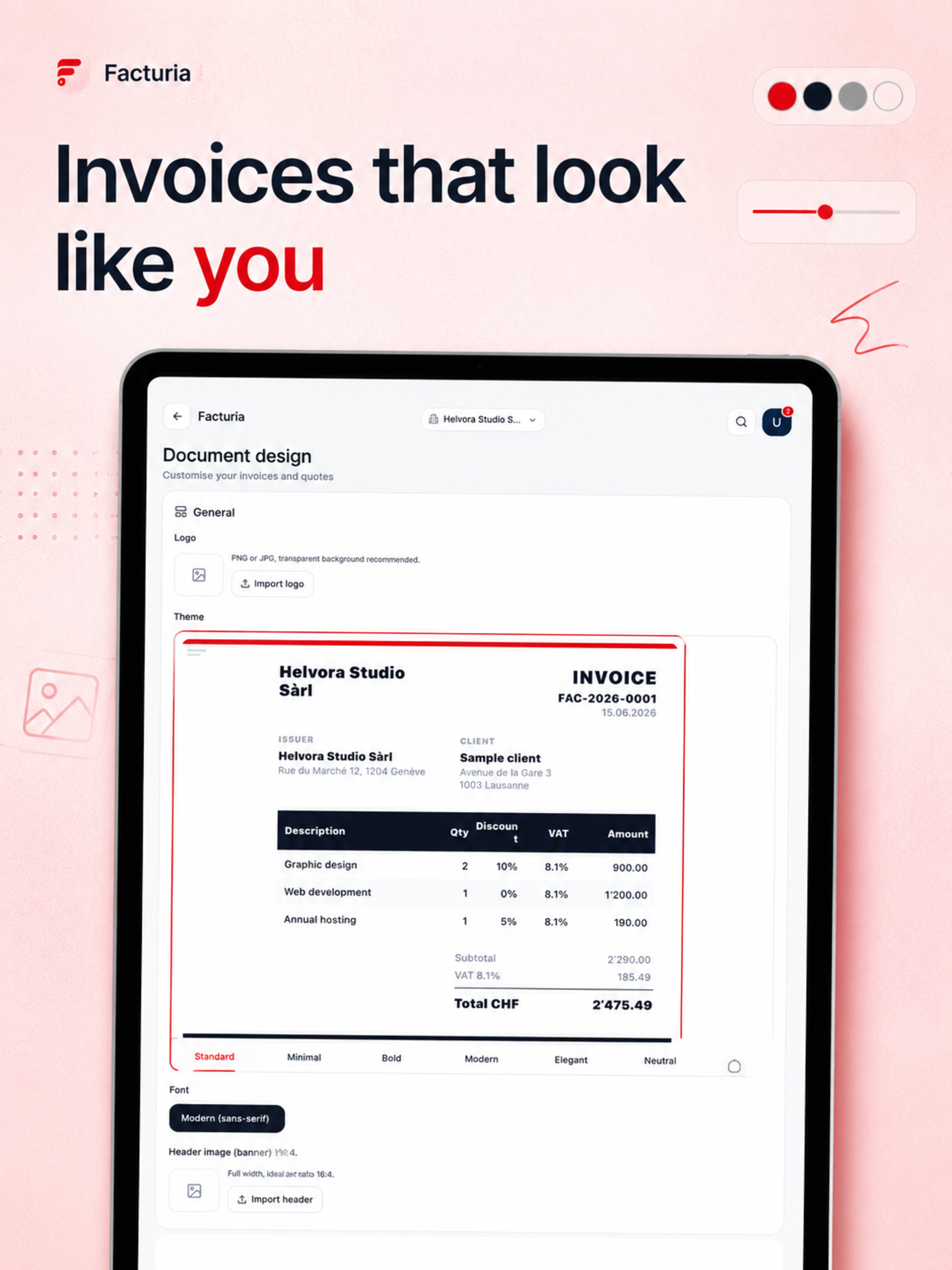 Facturia · Swiss Invoicing screenshot 10