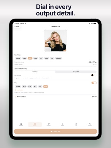 GIFSlicer - Videos to GIFs iPad screenshot