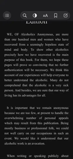 AA Big Book App iPhone Screenshot 3