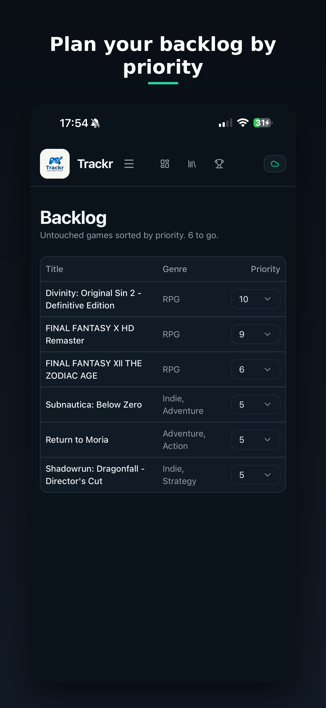 Trackr: Trophy Tracker screenshot 9