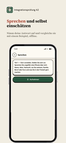 Integrationsprüfung A2 iPhone screenshot