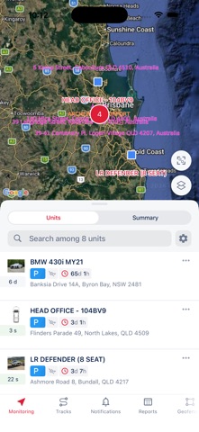 Trakpro Live app screenshot