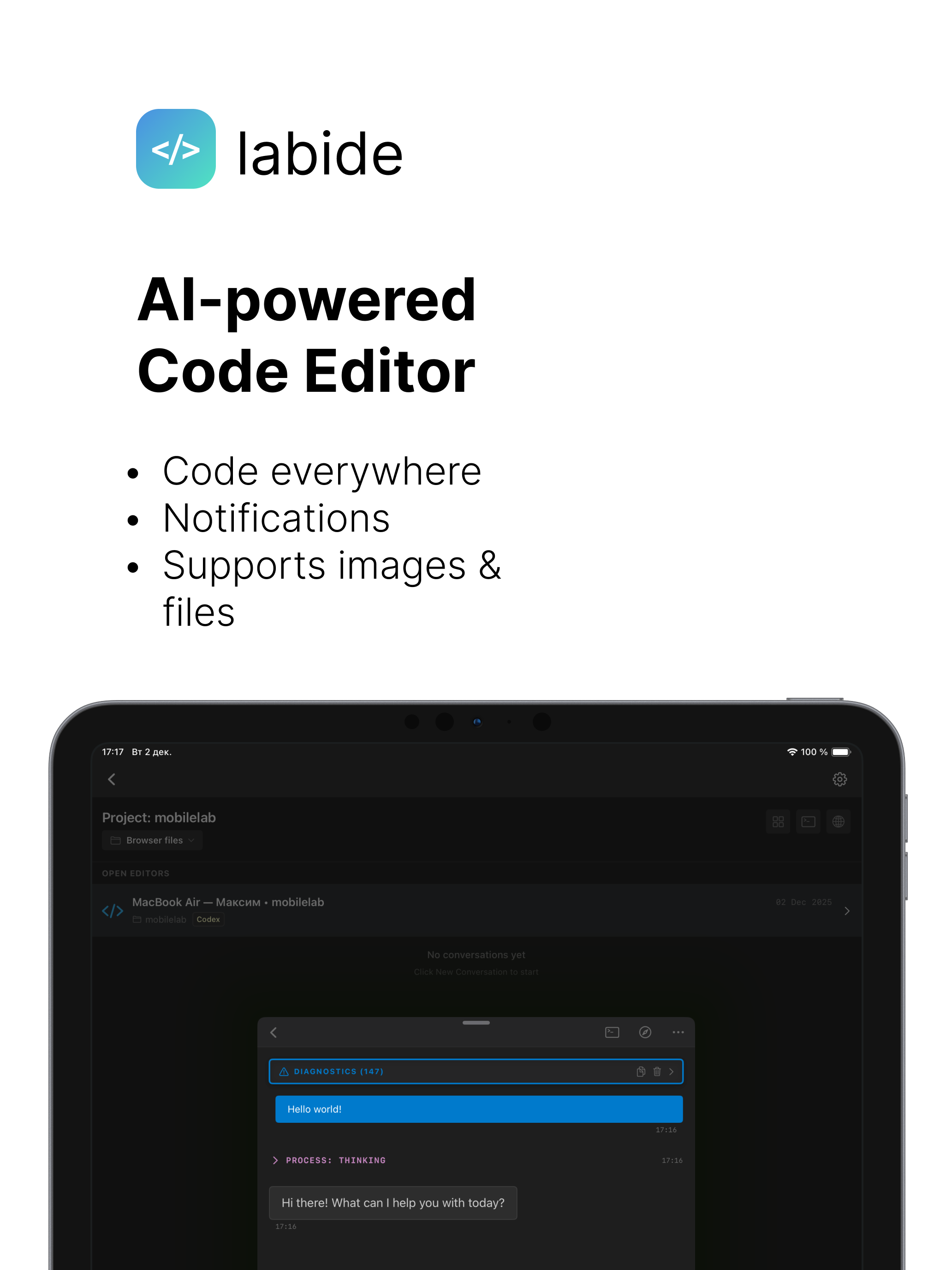 Labide - Remote Dev Studio