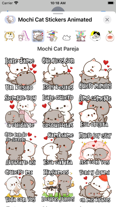 Mochi Cat Stickers Animated Screenshot