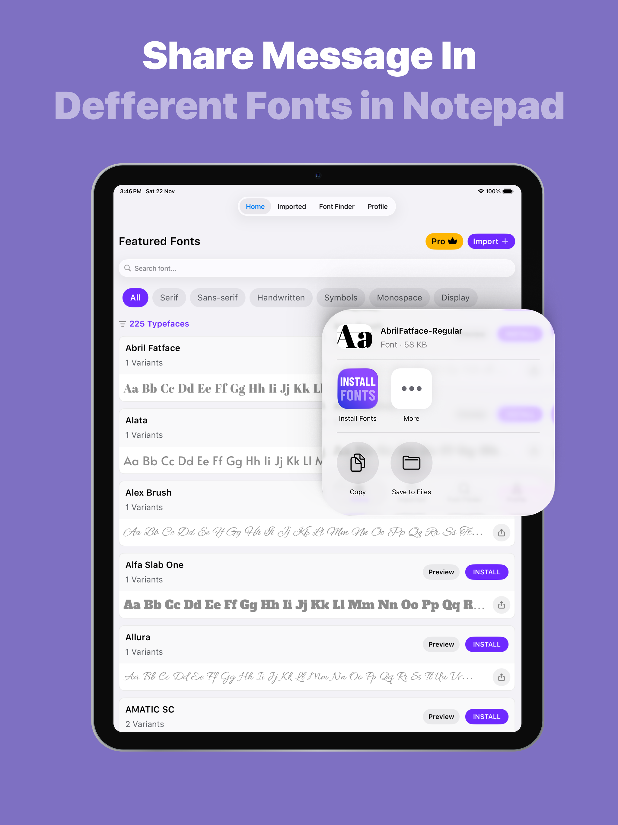 Fonts - Find, install any font screenshot 14