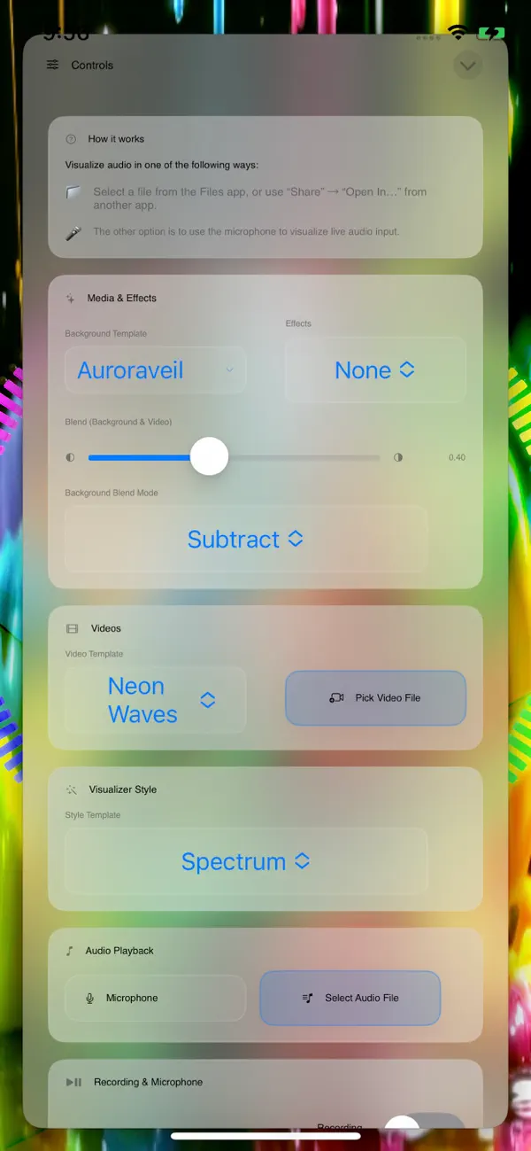 Screenshot #3 pour AudioViz
