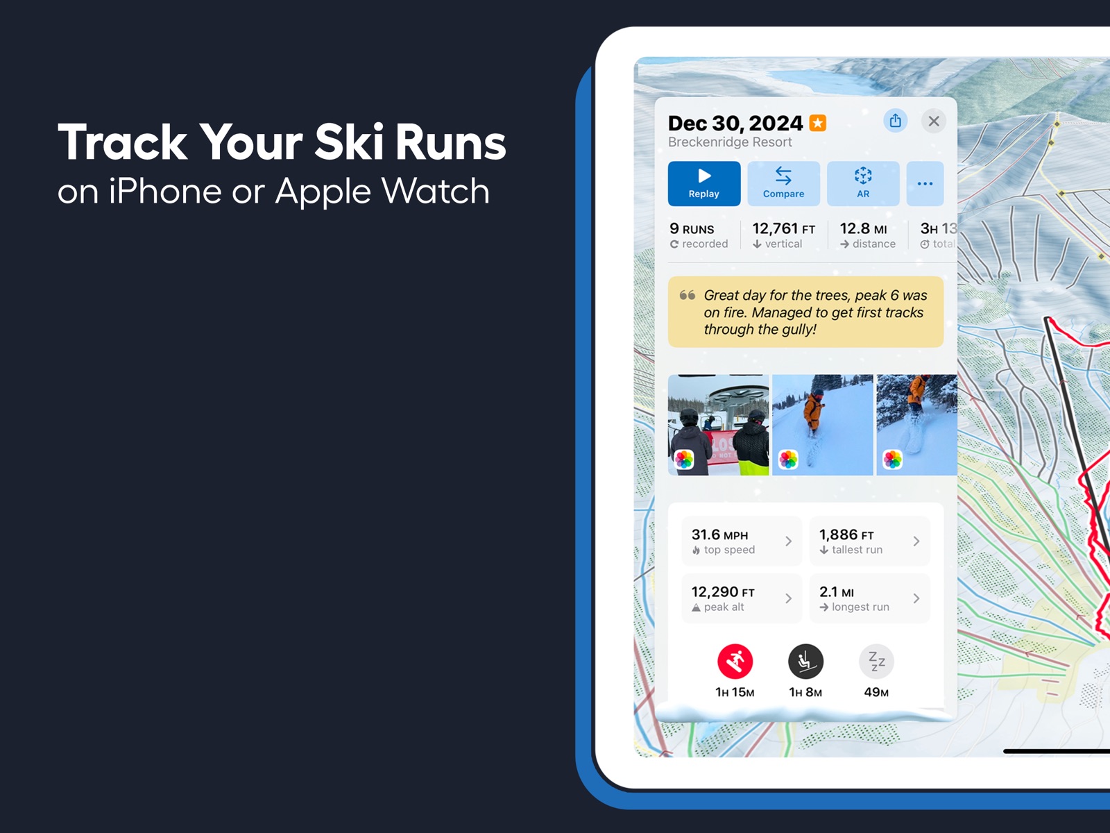 Slopes: Ski & Snowboard ipad screenshot 2